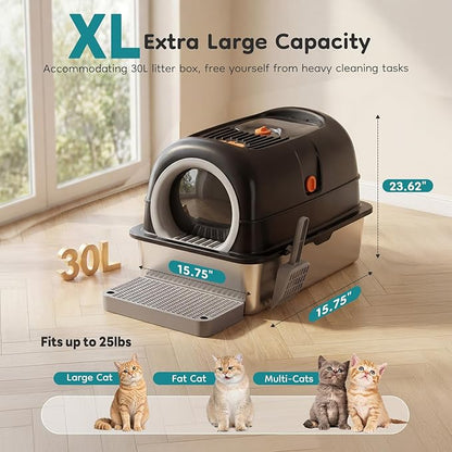 OLIXIS Stainless Steel Litter Box - Image 6