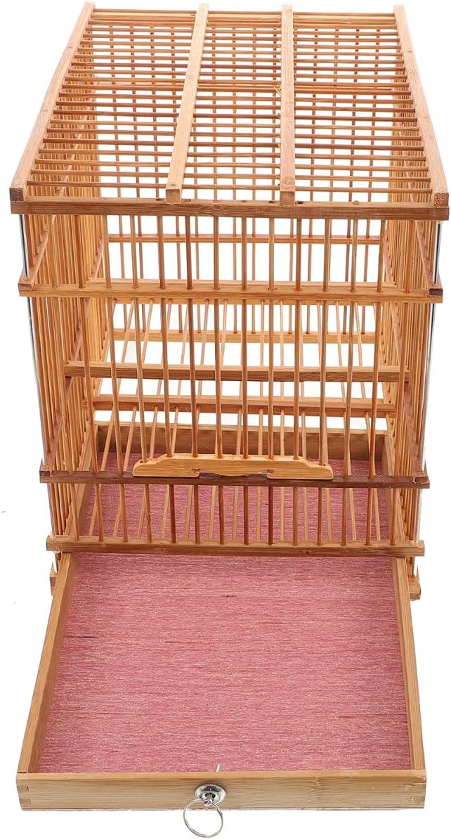 Totority Bamboo Woven Small Bird Cage - Image 4