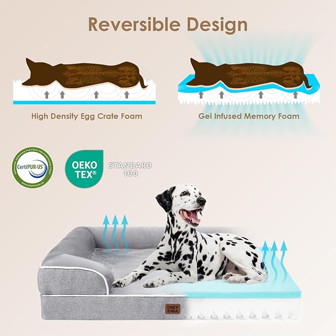 EHEYCIGA Orthopedic Dog Bed for Small Dogs, Waterproof Memory Foam Small Pet - Image 4