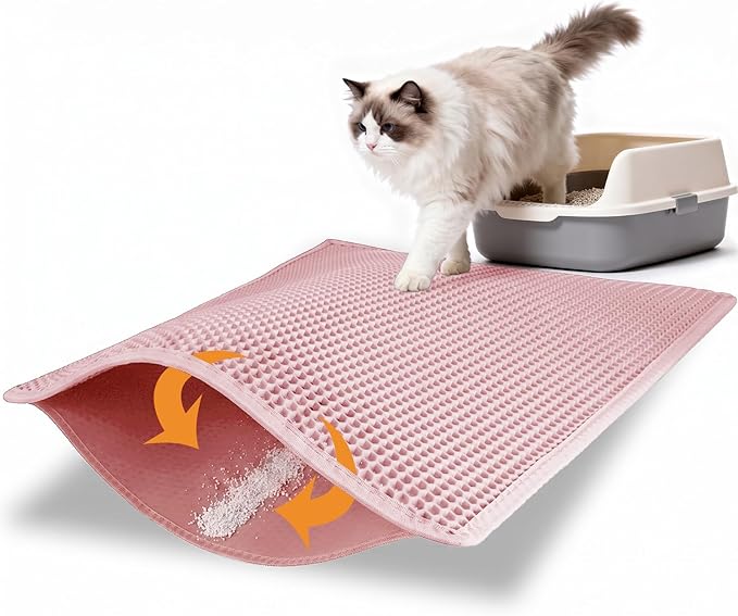 Pieviev Cat Litter Mat Double Layer Waterproof Urine Proof Trapping Mat 1 Pack) by Pieviev
