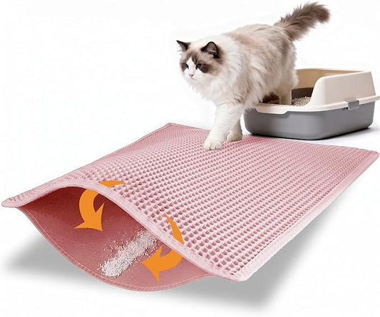Pieviev Cat Litter Mat Double Layer Waterproof Urine Proof Trapping Mat 1 Pack) by Pieviev