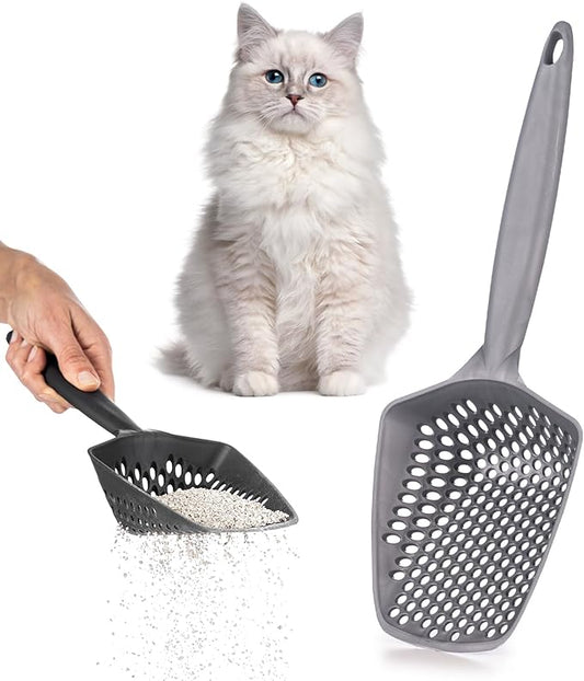 Set of 1 Cat Litter Scoop with Small Holes, Deep Sifting Shovel by EYNEL