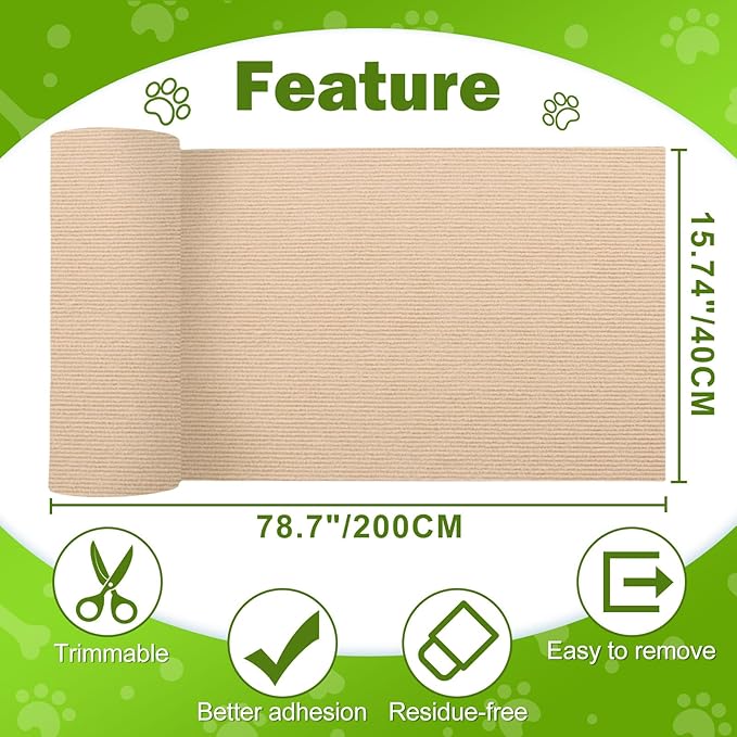 ENONCI 78.7"x15.8" Large Couch Protector from Cat Claws, Anti Scratch Furniture - Image 7