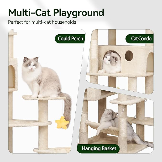 Meecal 79inch Heavy Duty Cat Tree - Image 5