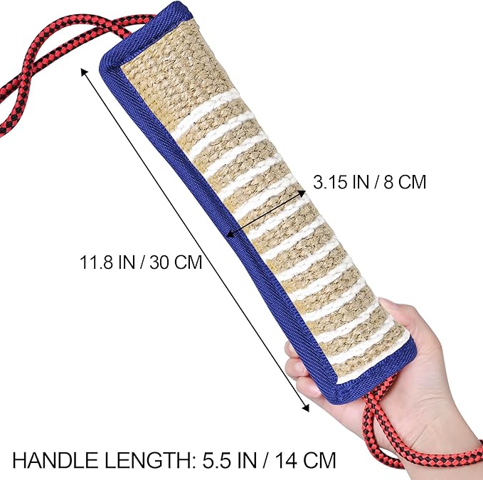 ToLanbbt Dog Tug Toy Bite Jute Pillow Pull Toy - Image 2