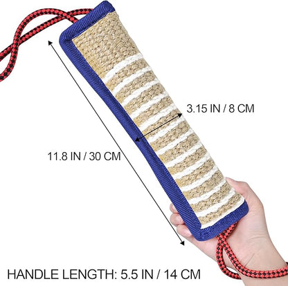 ToLanbbt Dog Tug Toy Bite Jute Pillow Pull Toy - Image 2