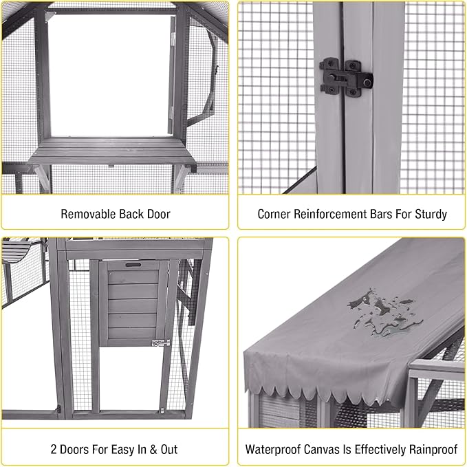 Aivituvin Catio Outdoor Cat Enclosure 28ft² Large - Image 4