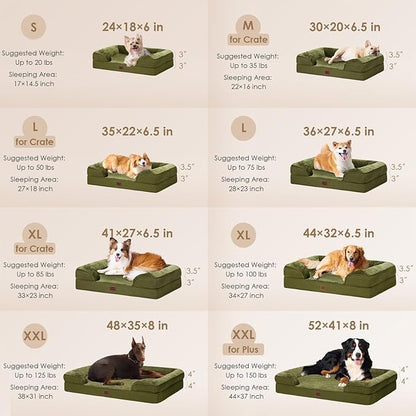 EHEYCIGA Orthopedic Dog Beds for Extra Large Dogs 44x32Inch, Waterproof Memory - Image 2