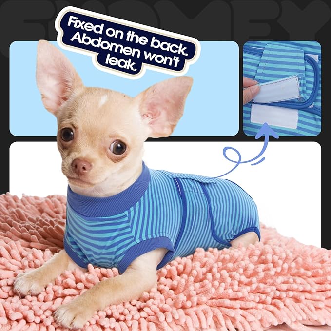 FUAMEY Recovery Suit for Dogs After Surgery, Soft Breathable Dog Bodysuit - Image 8