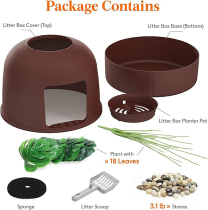 Lifewit Cat Litter Box, Hidden Enclosure Litter Tray - Image 8
