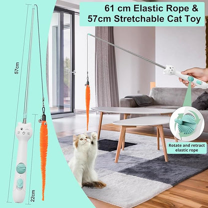 TBTeek Cat Toy, 2in1 Light and 22" Retractable Pole - Image 4