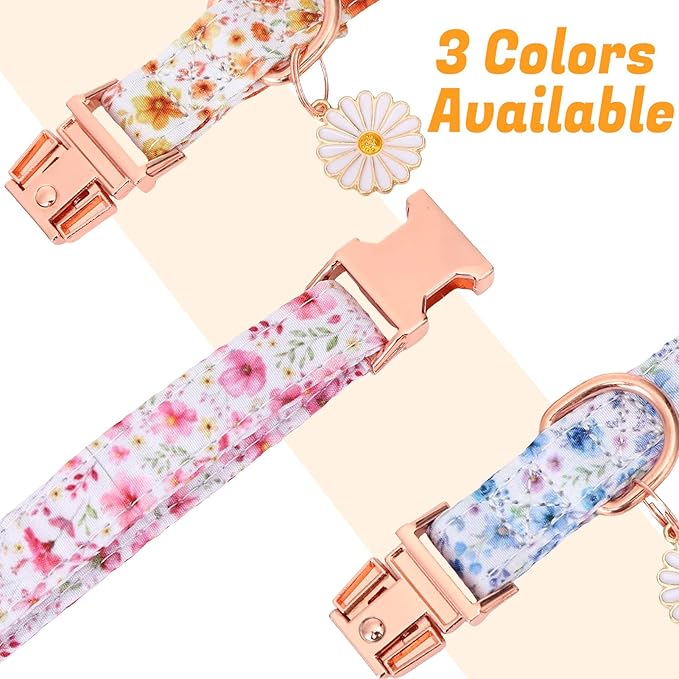 3 Pack Floral Dog Collars for Small Dogs Flower Dog Collars - Image 4