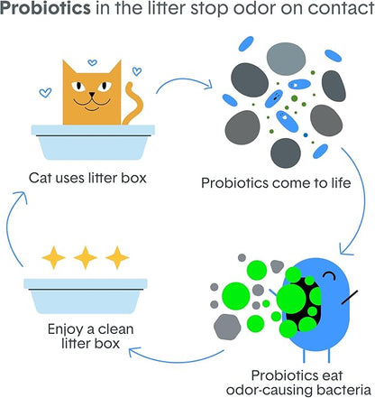 Boxie Probiotic Cat Litter, 40 Day Odor Control, Clumping Clay Kitty Litter - Image 6