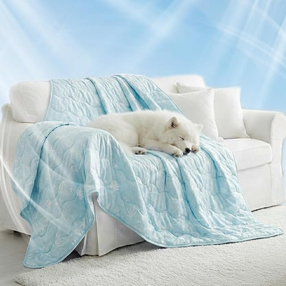 NWK Dog Cooling Blanket, Q-Max>0.345, Ice Silk Cool to Touch Material, by NWK