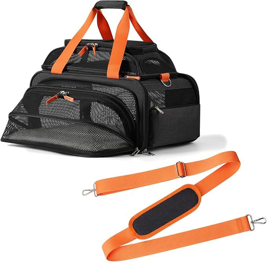 pidipiti 17x12.5x8.5 TSA Approved Expandable pet Carrier by pidipiti