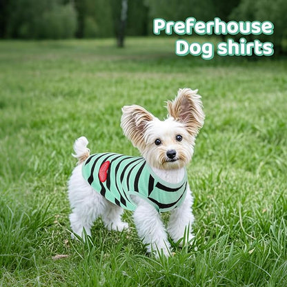 Dog Shirts for Small Dogs, Striped T-Shirts Dog Vest Pet Apparel Tee Shirts - Image 5