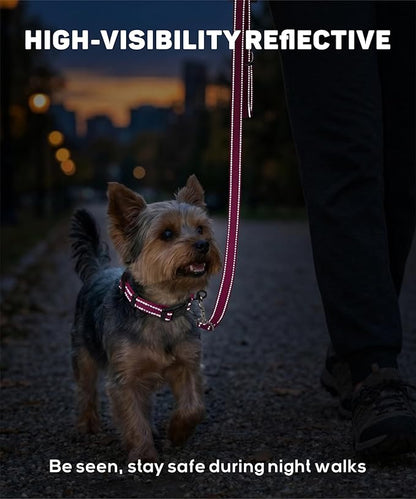 TagME Reflective Nylon Dog Collars, Adjustable Classic Pet Collar - Image 4