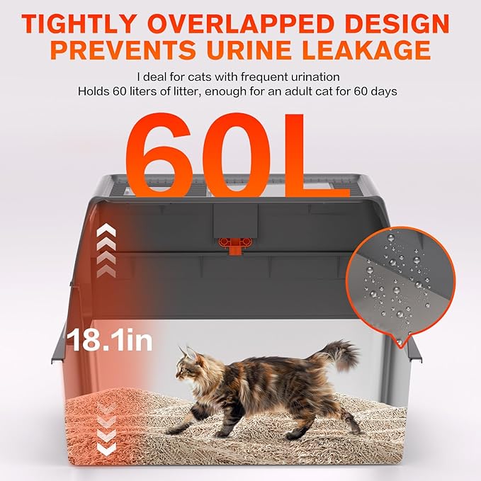 XXXL Stainless Steel Litter Box - Image 4
