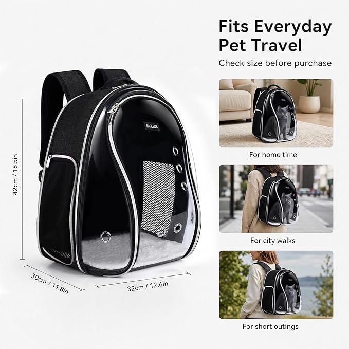 BAGLHER Cat Carrier Backpack Bubble - Image 6