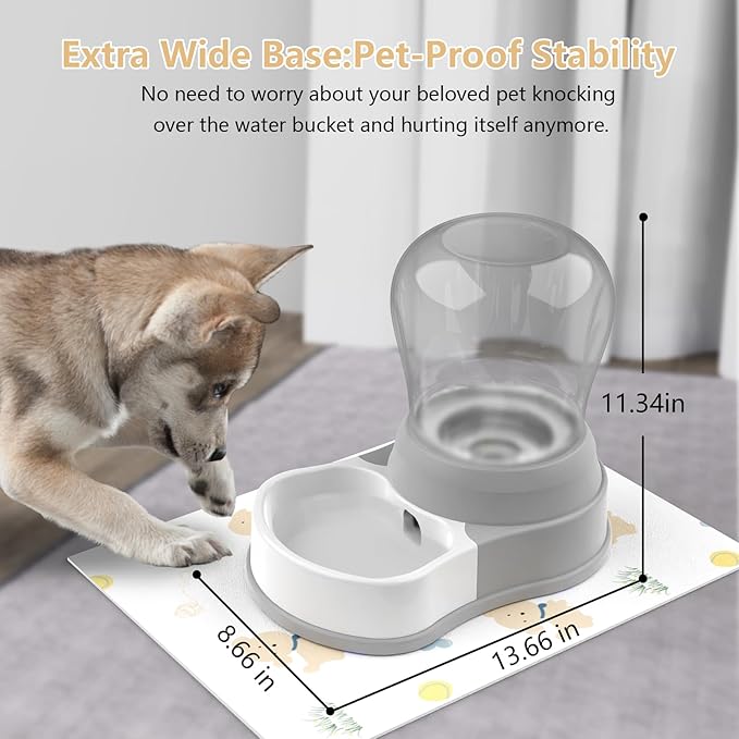 STALTWO 1 Gallon Automatic Dog Water Dispenser, Premium Large Capacity Gravity - Image 3