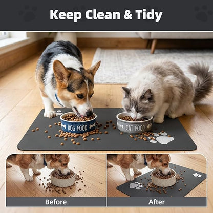 PADOOR Pet Feeding Mat-Absorbent Dog Mat - Image 3