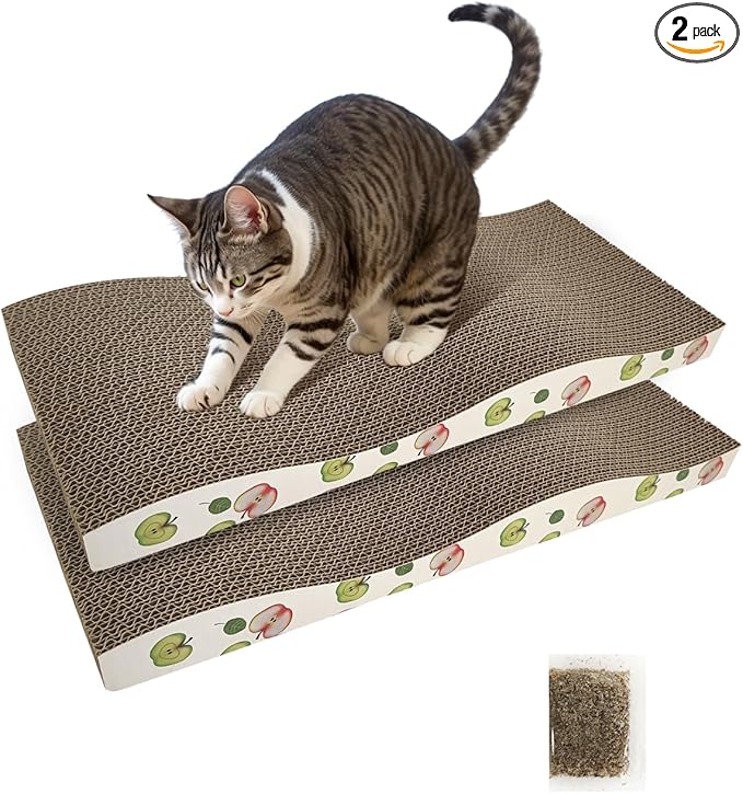 TIMHAKA Cat Scratching Board, Corrugate Cat Scratcher by TIMHAKA
