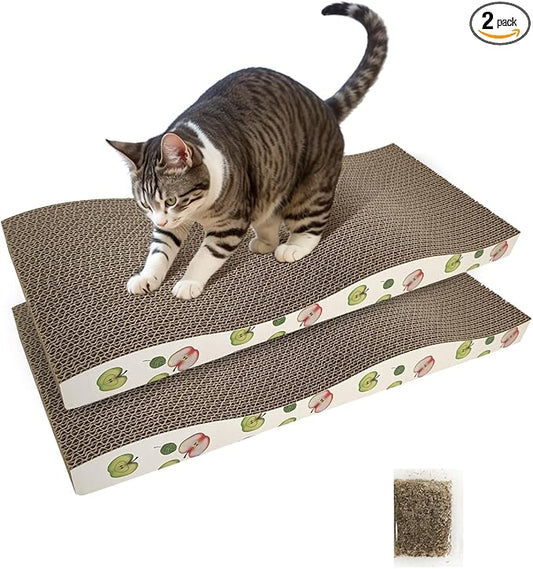 TIMHAKA Cat Scratching Board, Corrugate Cat Scratcher by TIMHAKA