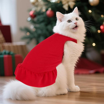 2 Pcs Dog Dresses Cat Skirt Solid Color Dog Clothes Summer Sleeveless Puppy - Image 5