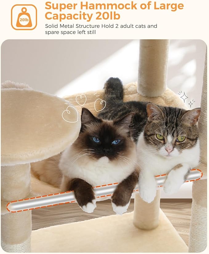 MUTTROS Cat Tree for Large Cats Adult - Image 3