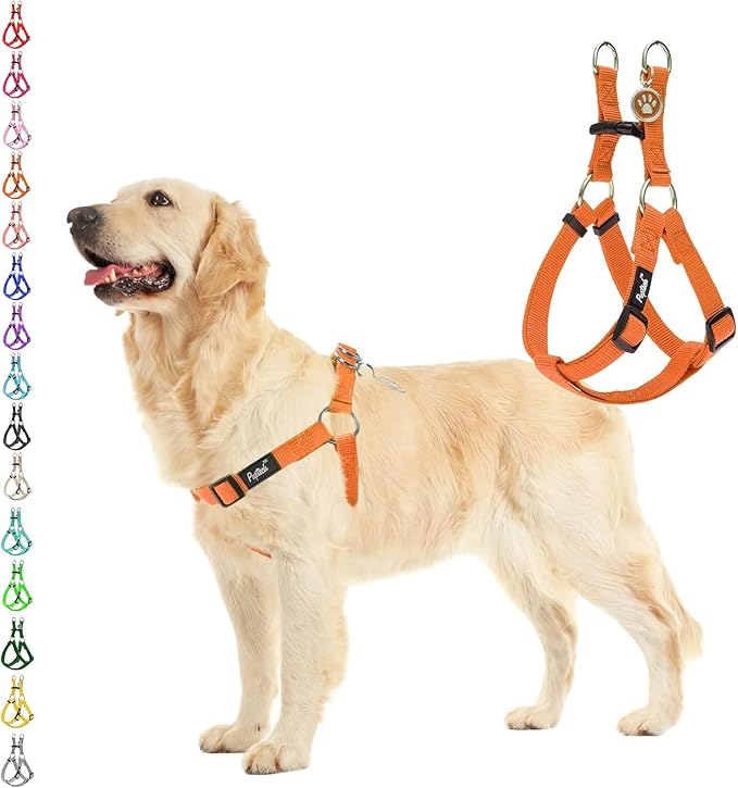 PUPTECK No Pull Dog Harness Soft Adjustable Basic Nylon Step in Puppy Vest by PUPTECK