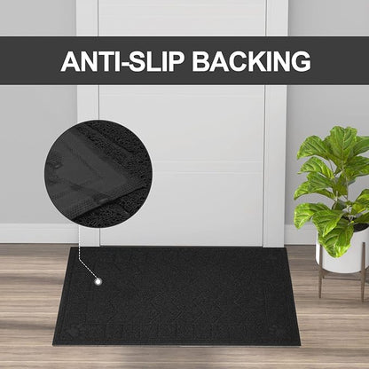 Cat Litter Mat, Litter Trapping Mat Soft on Kitty Paws, Waterproof, Easy Clean - Image 4
