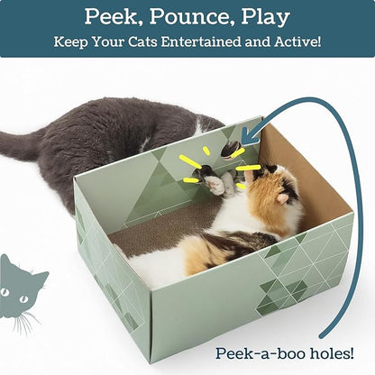 5609PETS Cat Scratching Box, Extra Large Refillable Double-Sided Scratch Pad - Image 5
