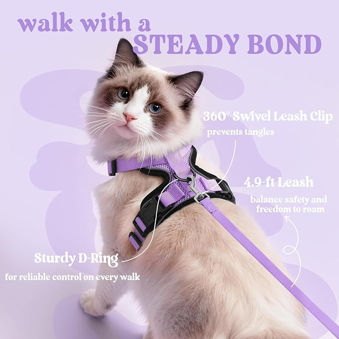 rabbitgoo Cat Harness and Leash Set, Escape Proof Vest Harness - Image 5
