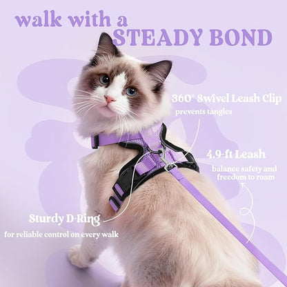 rabbitgoo Cat Harness and Leash Set, Escape Proof Vest Harness - Image 5