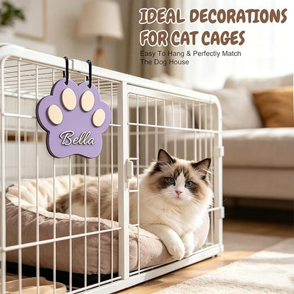 Personalized Dog Room Decor Custom Dog Crate Accessories Name Plate Doghouse - Image 4