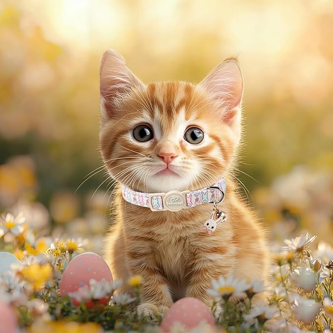 2 Pack Easter Bunny Cat Collars - Image 6