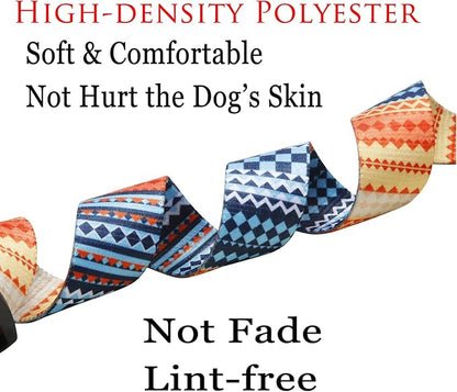 Mihqy Dog Collar with Bohemia Floral Tribal Geometric Patterns - Image 5