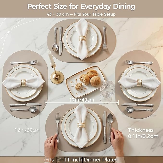 Premium Thick Silicone Placemat，Heat & Oil Resistant, Non-Slip Table Mat - Image 8
