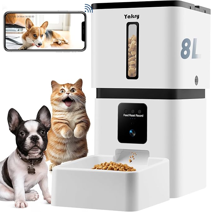 Yakry Automatic Dog Feeder - 8L/33 Cups Smart Pet Feeder by Yakry