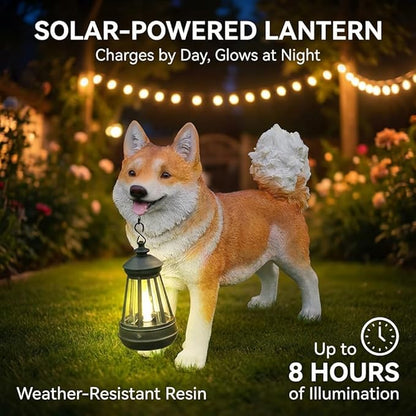Shiba Inu Dog Garden Statue - Image 3