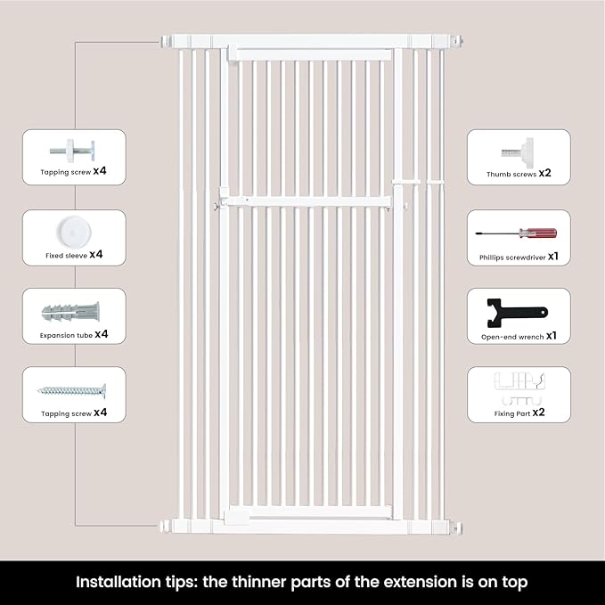 Gardner Pet 51"-87" Extra Tall Cat Gate - Image 9