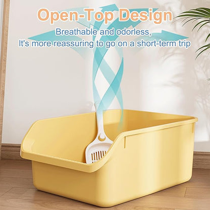 Rabbit Litter Box with Low Entry, High Back Splash Guard - Image 5