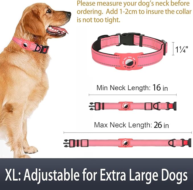 AirTag Dog Collar with AirTag Holder Compatible - Image 6