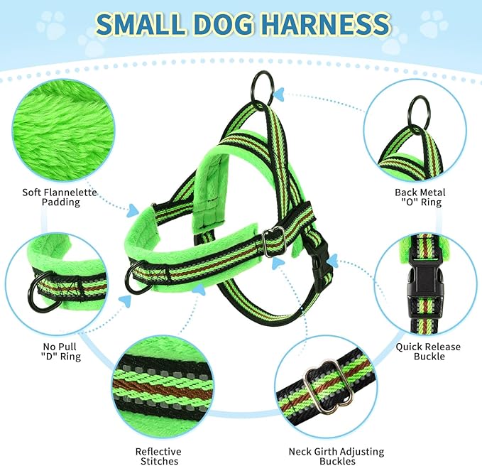 Lukovee Soft Padded Small Dog Harness - Image 2