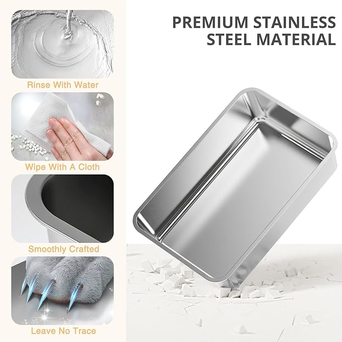 Stainless Steel Cat Litter Box - Image 9