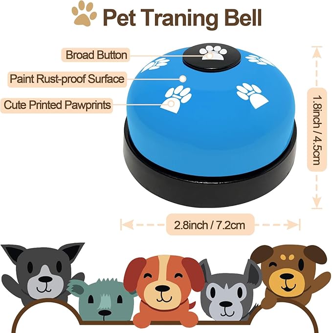 2 Pack Dog Bells, Puppy Potty Training Bell Dog Doorbell Potty Train Dog Bell - Image 5