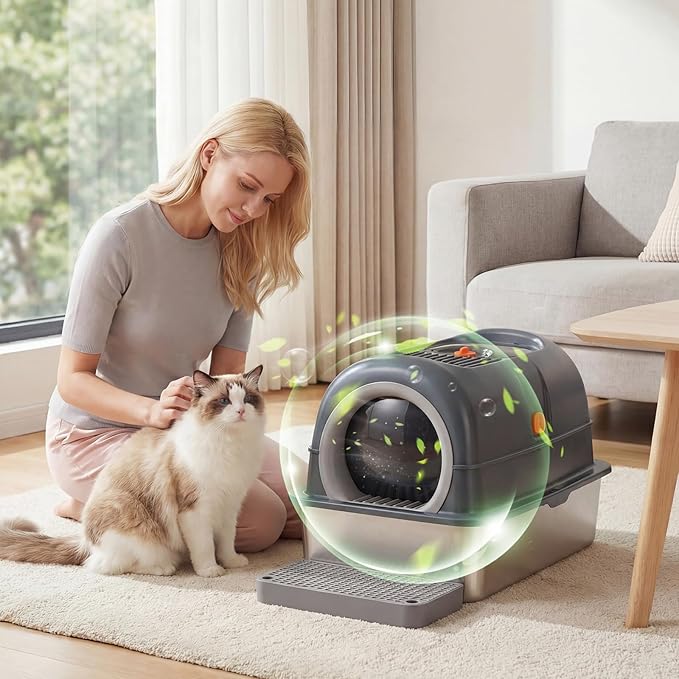OLIXIS Stainless Steel Litter Box - Image 7
