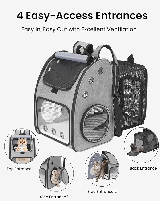 Expandable Cat Backpack Carrier, Airline Approved Pet Carrier - Image 6