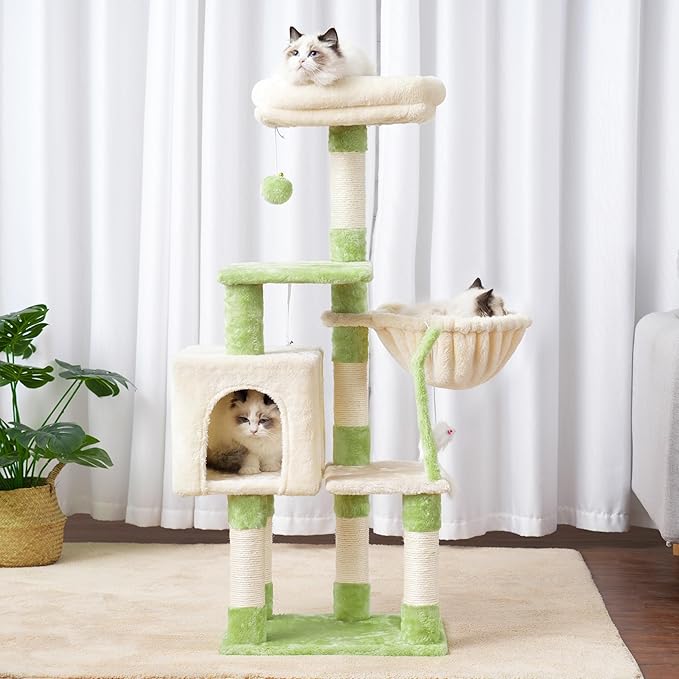 Heybly Cat Tree with Toy, Cat Tower condo - Image 9
