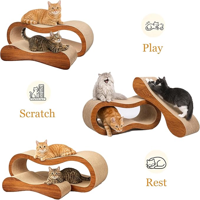 Simple Deluxe Cat Scratcher, 2 in 1 Cat Scratching Board, Cat Cardboard - Image 6